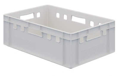 Пластиковый ящик для мяса Iplast E2 12.422 600х400х200 белый. Изображение №6