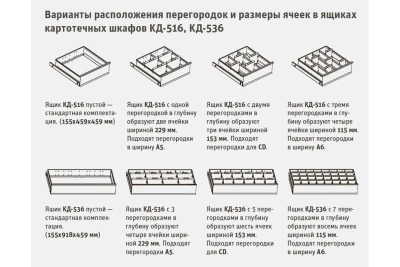 Шкаф картотечный ДиКом КД-516. Изображение №2