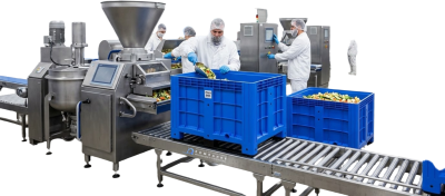Большой контейнер на полозьях 1200x800x800 мм iPlast iBOX голубой (450 кг, 515 л, PE). Изображение №12
