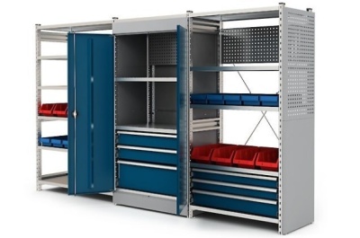 Модульные стеллажи для склада ДиКом СТ-031-СК600. Изображение №1