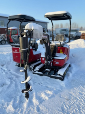 Мини-экскаватор Rhinoceros XD10-8 (850 кг, бензиновый двигатель Briggs & Stratton, быстросъемное соединение). Изображение №2