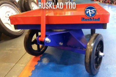 Тележка платформенная с поворотной осью RUSKLAD ТПО 5 700х1200 (600 кг, складная ручка, увеличенная платформа). Изображение №4