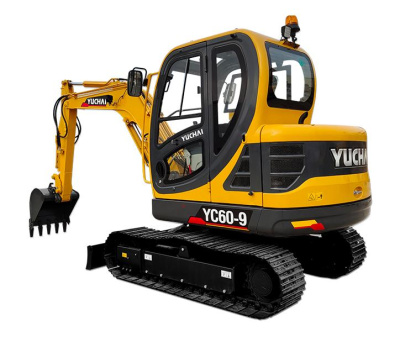 Мини-экскаватор Yuchai YC 60-9 (5700 кг, глубина копания 3935 мм, двигатель Kubota 48 л.с., ковш 0,21 м³). Изображение №5