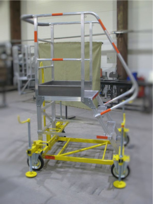 Вышка стремянка алюминиевая авиационная Megal ВСА-1,0А. Изображение №4