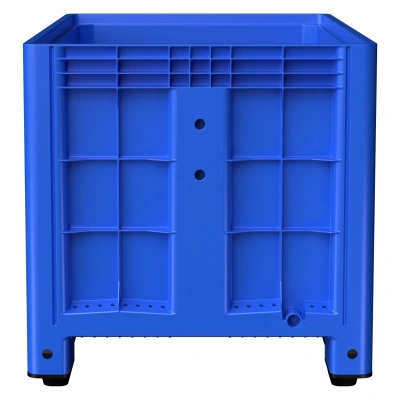 Большой контейнер на полозьях 1200x800x800 мм iPlast iBOX голубой (450 кг, 515 л, PE). Изображение №15