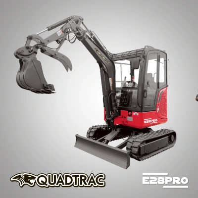 Мини экскаватор с кабиной QUADTRAC EX28 PRO. Изображение №4
