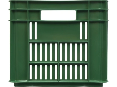 Ящик перфорированный 500×300×264, арт.: 112, объём 39.6, зелёный. Изображение №3