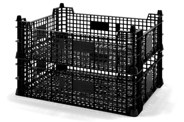 Фото ящик под грибы iplast 12.415 400х300х110 черный на сайте www.kiit.ru в интернет-каталоге КИИТ ☎ +7(800) 707-07-45