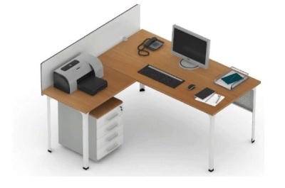 Стол офисный угловой ДиКом П1. Изображение №1