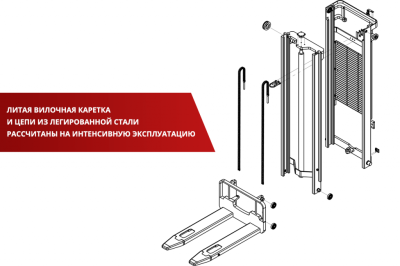 Штабелер BX-4515 OXLIFT 4,5 м 1500 кг. Изображение №11