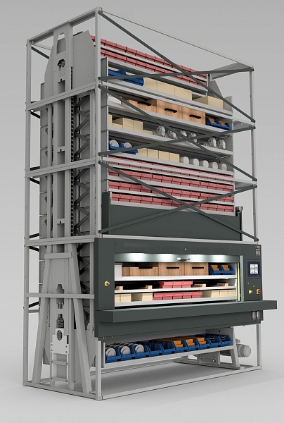 Фото автоматизированный склад диком-карусель 2450-525 h4000 19 кассет на сайте www.kiit.ru в интернет-каталоге КИИТ ☎ +7(800) 707-07-45 Изображение №2