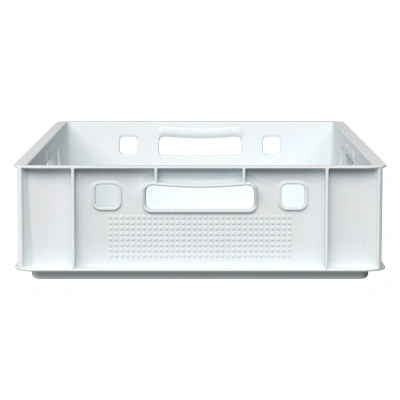 Пластиковый ящик для мяса Iplast E1 12.421 600х400х120 белый. Изображение №7