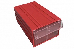 Выдвижной ящик Стелла С2 (красный/прозрачный)