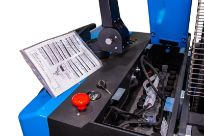 Штабелер самоходный 2,0 т 5,5 м TOR ES20T4 24/210 В/Ач ЭУР, Curtis, H-мачта (с платформой). Изображение №8