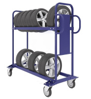 Фото мобильный стеллаж (тележка) для хранения автомобильных колес тдш без колес 1415х676х1553 на сайте www.kiit.ru в интернет-каталоге КИИТ ☎ +7(800) 707-07-45 Изображение №2
