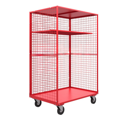 Шкаф сетчатый с полкой и колесами Red Tool ШСМ 7444 RT (комплект, 1280х870х1800 мм). Изображение №2