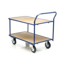Фото тележка платформенная 2-х ярусная 700х1200 мм, металл, фанера кп-2-160-к на сайте www.kiit.ru в интернет-каталоге КИИТ ☎ +7(800) 707-07-45 Изображение №4