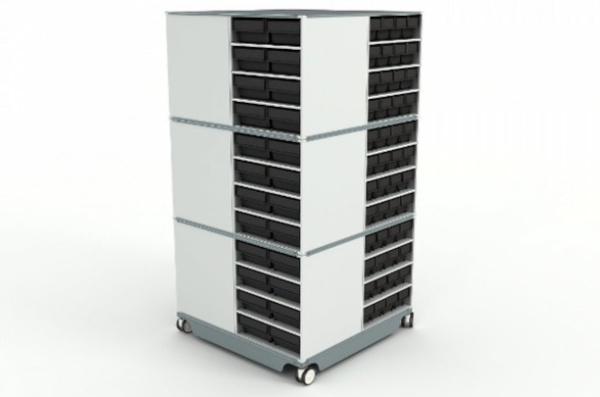 Фото кассетница поворотная кп-03 esd на сайте www.kiit.ru в интернет-каталоге КИИТ ☎ +7(800) 707-07-45