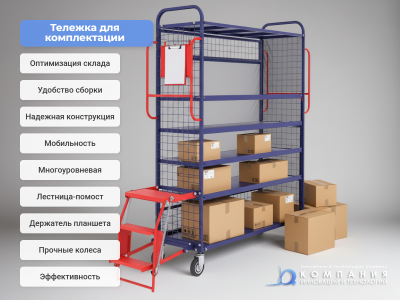 Тележка для комплектации заказа ТДК 01. Изображение №3