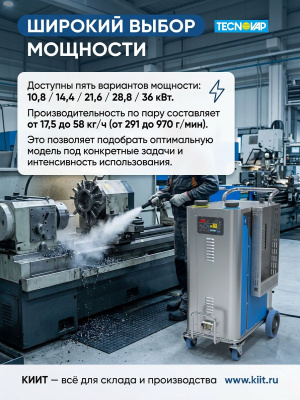 Промышленный парогенератор 14,4 кВт Tecnovap Steam Box Industrial. Изображение №9