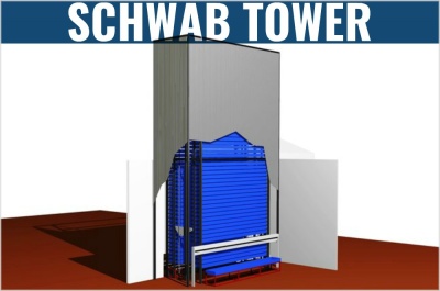 Schwab Tower индустриальный патерностер для грузов до 4 тонн. Изображение №1