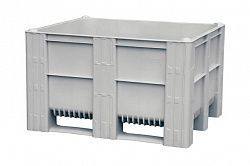 Контейнер BoxPallet 10-100-ОА-ACE-3 1200х1000х740 мм сплошной на 3-х полозьях серый