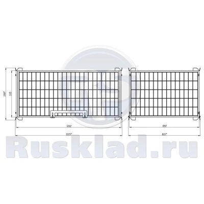 Сетчатое ограждение ОПС 500 800х1200. Изображение №4