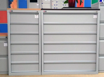 Шкаф картотечный ДиКом КД-516 | 6 выдвижных ящиков, формат А5/А6, нагрузка 50 кг на ящик. Изображение №9