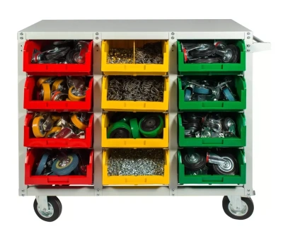 Тележка - стеллаж с ящиками Стелла-техник V4-12 160-К мобильный. Изображение №1