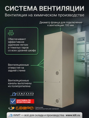 Химический шкаф Сфера 2000х600х600 PP (для кислот и щелочей, полипропилен). Изображение №5