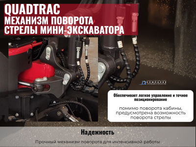 Гусеничный мини-экскаватор с кабиной QUADTRAC EX60. Изображение №12