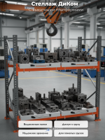 Фото стеллаж с выдвижными платформами (4 уровня) 2000х1950х1000 мм на сайте www.kiit.ru в интернет-каталоге КИИТ ☎ +7(800) 707-07-45 Изображение №8