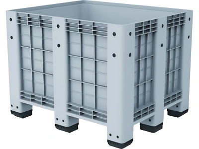 Пластиковый контейнер 1200x1000x915 мм, сплошной, на ножках (IR-BOX 1210(915)S-F9G). Изображение №1
