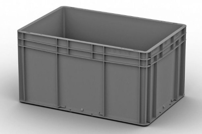 Пластиковый евроконтейнер ЕС-6432 (600x400x320) мм. Изображение №1