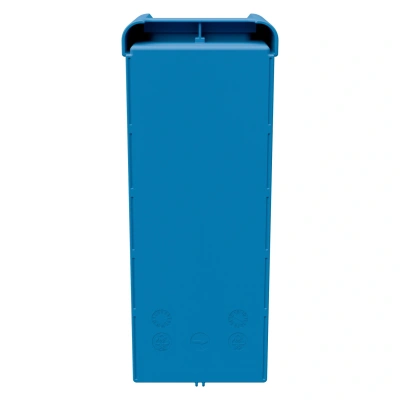 Полочный контейнер iPlast SK-3109 300х117х90 мм (голубой, с 1 поперечной перегородкой). Изображение №9