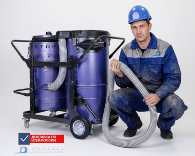 Пылесос промышленный Дастпром ПП-220/52.4-3 (52 л, 3 кВт, два циклона, усиленная конструкция). Изображение №7