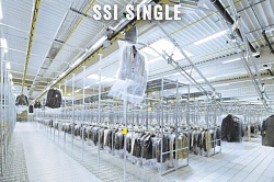 Автоматическая система транспортировки товаров на вешалках SSI SINGLE