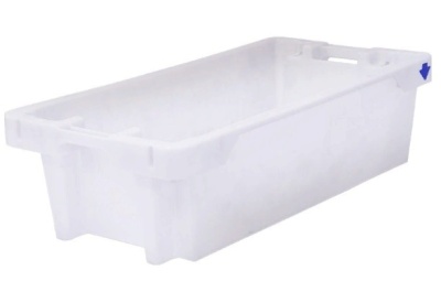 Рыбный белый ящик CRAEMER 800х400х225 конусный 25 кг/40 л с дренажными отверстиями. Изображение №1