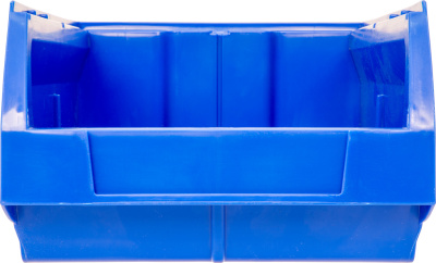 Ящик сплошной 350×230×150 мм, объем 12.08 л. синий. Изображение №2