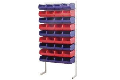 Стойка односторонняя 2000 стеллаж с ящиками 36 шт. Изображение №1