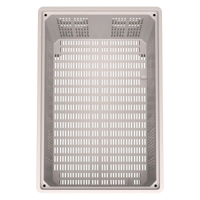 Большой пластиковый контейнер IBOX 1200х800х800 (перфорированный, на ножках). Изображение №7
