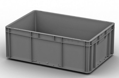 Сплошной евроконтейнер ЕС-6422 (600x400x220) мм. Изображение №1