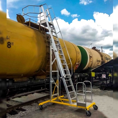 Вышка-стремянка алюминиевая Megal ВСА – 4,2Н. Изображение №7