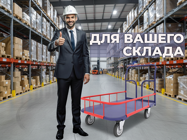 Фото тележка с бортиком 170 мм тпб 2 600х900 на сайте www.kiit.ru в интернет-каталоге КИИТ ☎ +7(800) 707-07-45 Изображение №2