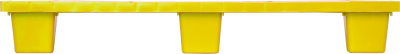 Пластиковый поддон на 9 ножках TR 1208 L 1200х800х160 мм перфорированный, желтый. Изображение №3