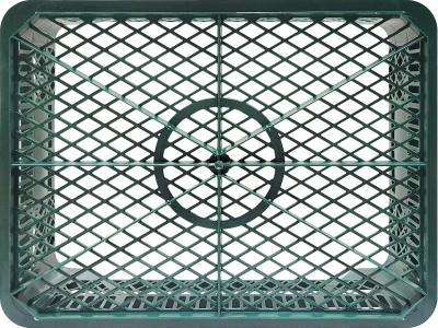 Перфорированный ящик 110-1 (400х300х155 мм, 15,5 л, HDPE, зелёный). Изображение №2