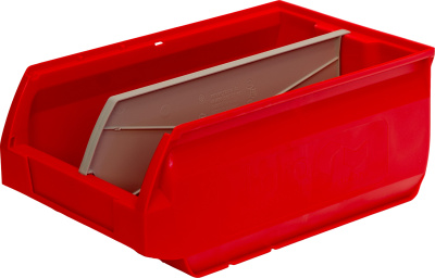 Ящик сплошной 350×230×150 мм, объем 12.08 л. красный. Изображение №4