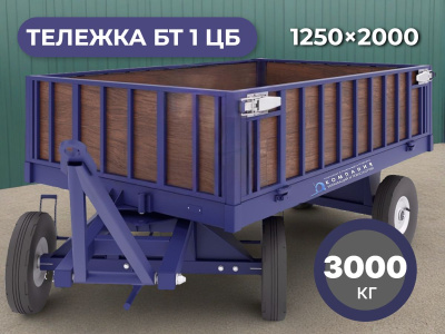 Тележка большегрузная БТ 1 ЦБ 1250x2000 мм (г/п 3000 кг). Изображение №1