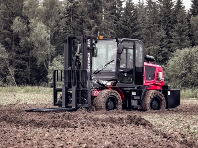 Полноприводный внедорожный вилочный погрузчик LEOTRACK 35A. Изображение №10