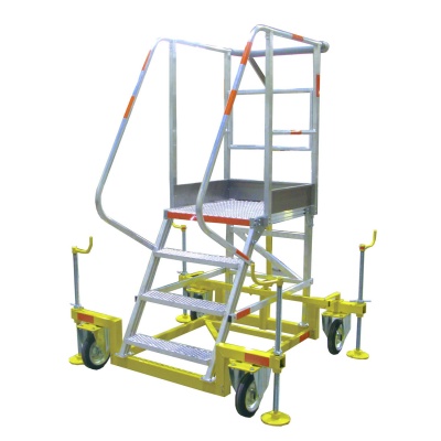 Вышка стремянка алюминиевая авиационная Megal ВСА-1,0А. Изображение №2